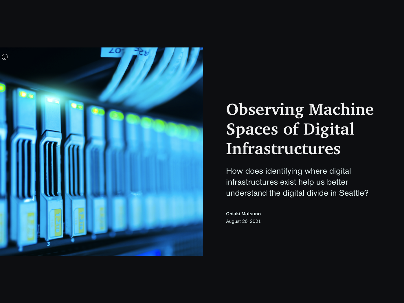 Observing Machine Spaces of Digital Infrastructures