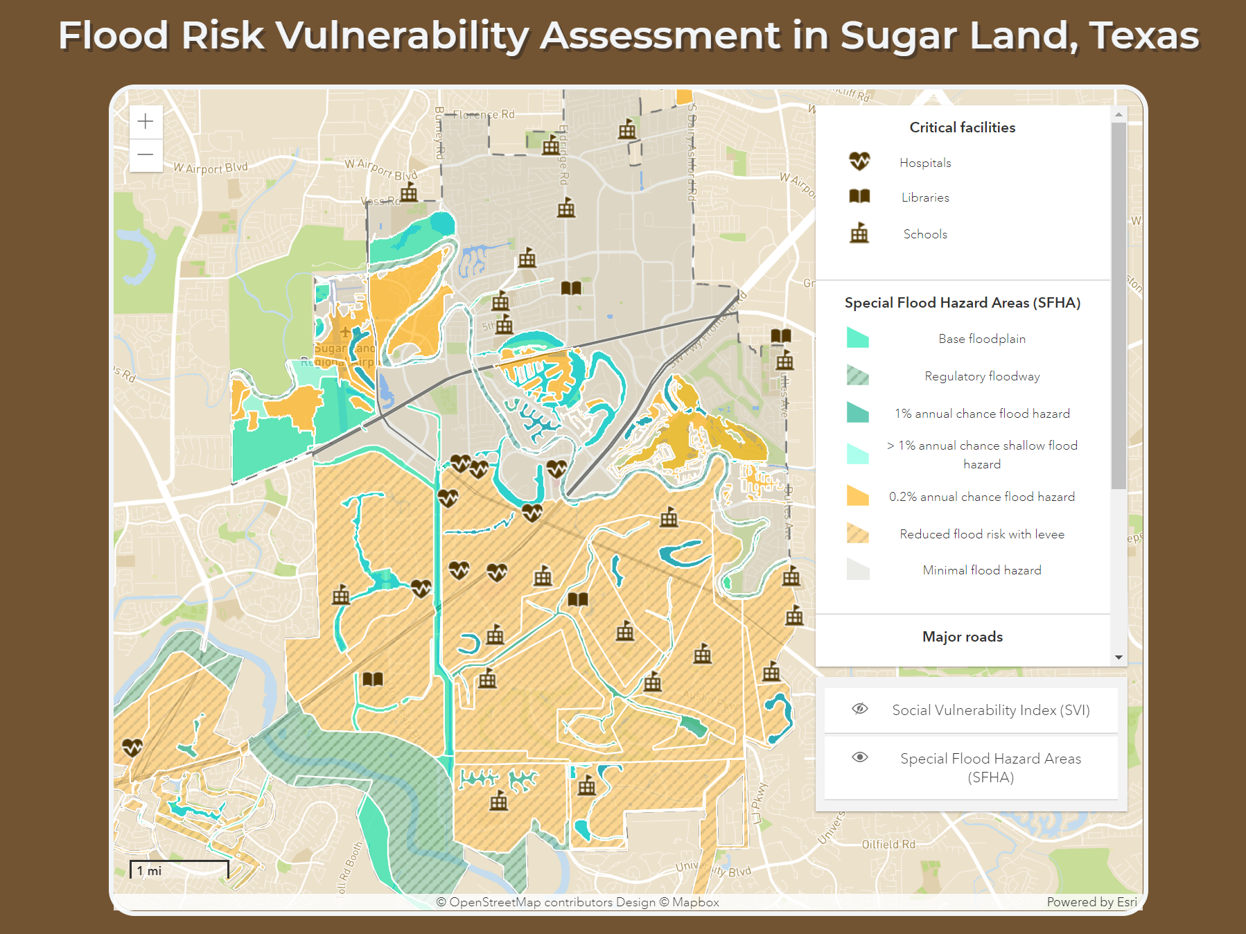 Flood Risk Vulnerability Assessment in Sugar Land, Texas